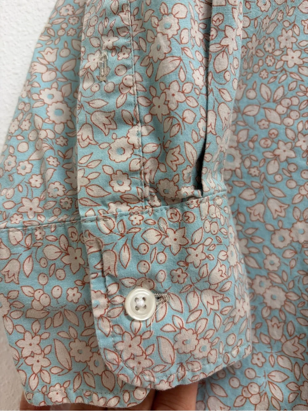J. Crew Flex Men’s Light Mint Floral Button-Down Shirt Large
